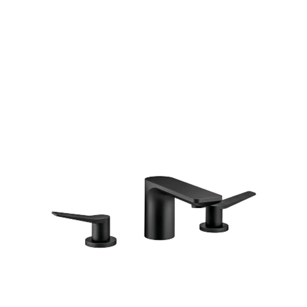 Dornbracht-LISSÉ-Waschtisch-Dreilochbatterie-mit Ablaufgarnitur-Ausladung 130mm-schwarz matt, 20713845-33 Galeriebild 1